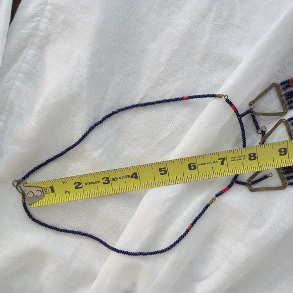 Vintage African Beaded Necklace - Picture 6 of 10